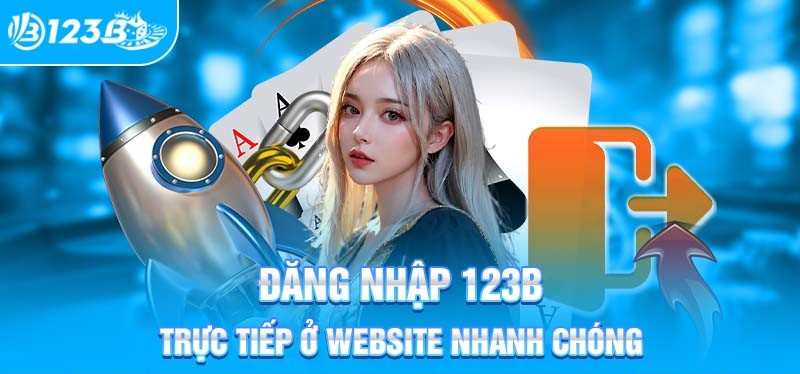 Thao tác đăng nhập 123B 