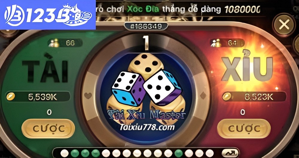 Game tài xỉu 123B có phải là trò sicbo ở sảnh casino?